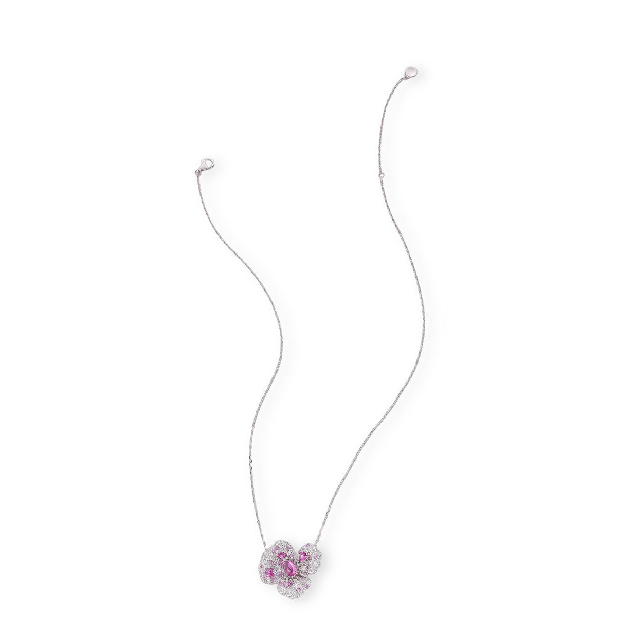 Winhild Pink Floral Necklace