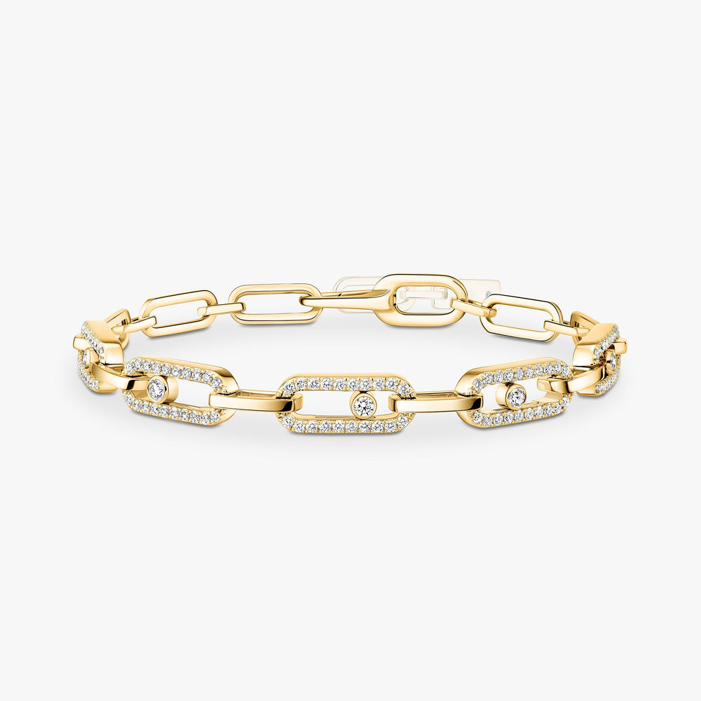 Wulflind 14K Gold Paperclip Link Bracelet