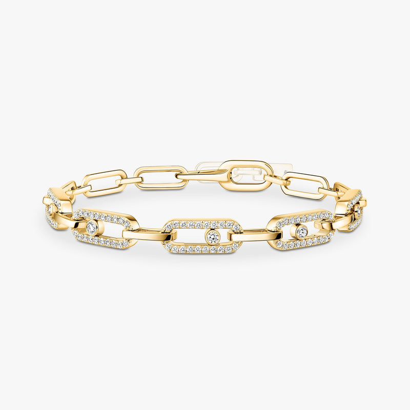 Wulflind 14K Gold Paperclip Link Bracelet