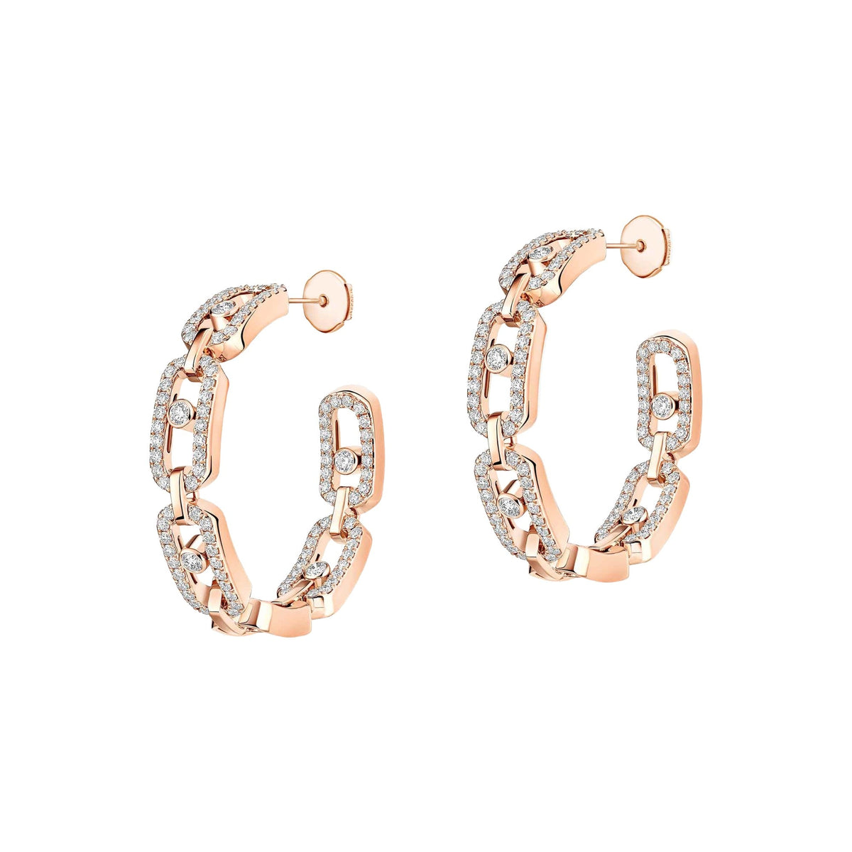 Wulflind 18K Gold Paperclip Link Earrings