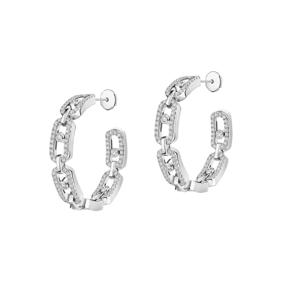 Wulflind 18K Gold Paperclip Link Earrings