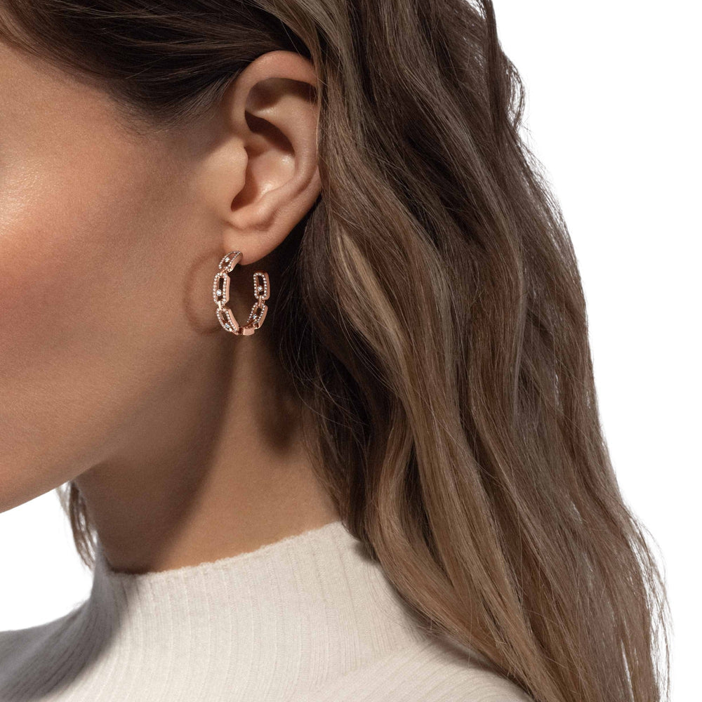 Wulflind 18K Gold Paperclip Link Earrings