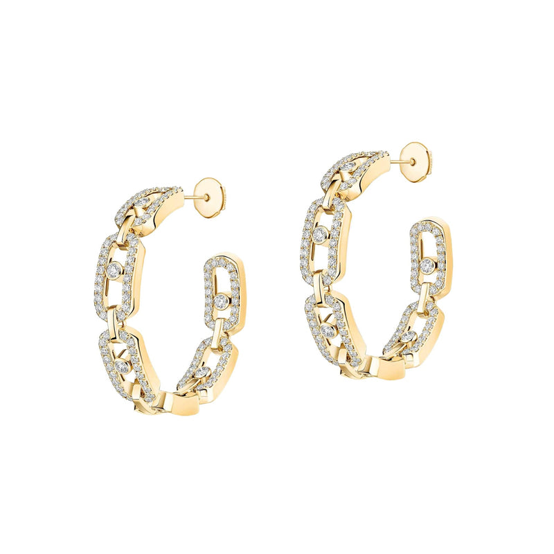Wulflind 18K Gold Paperclip Link Earrings