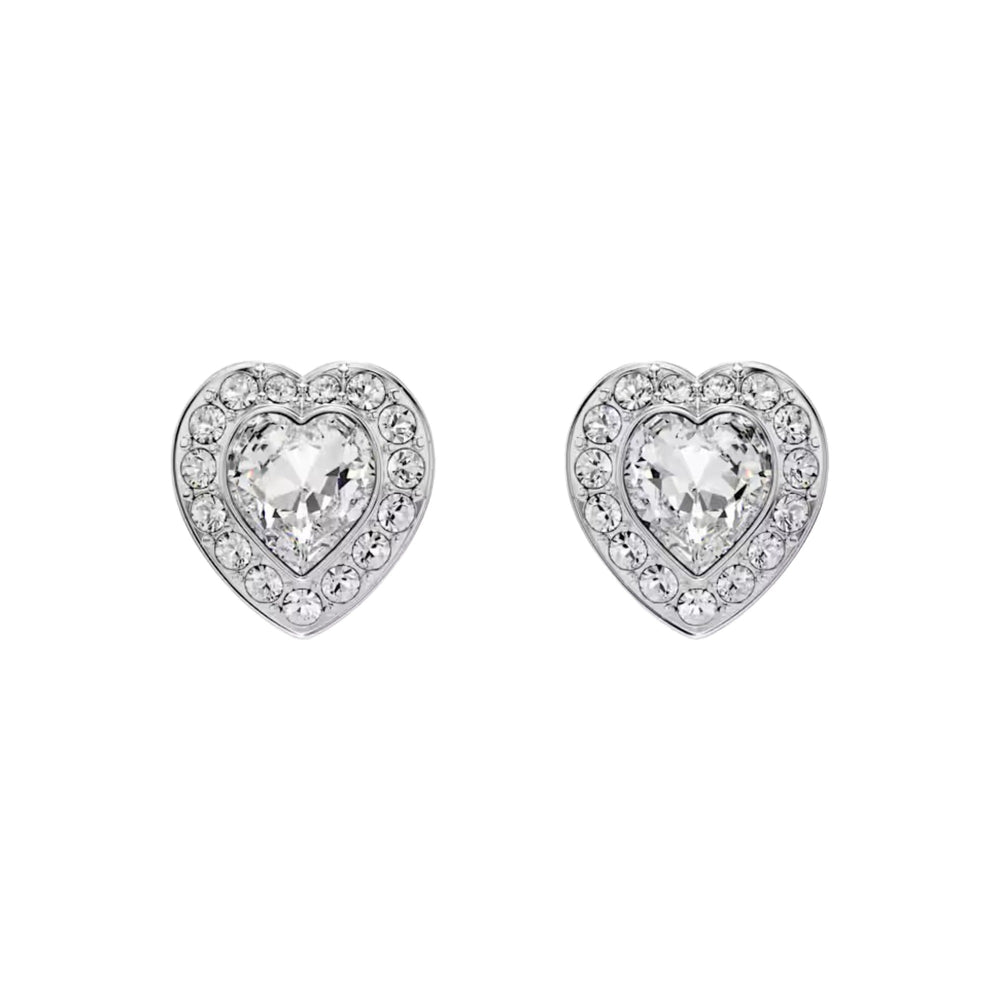 Xenia Silver Heart Stud Earrings