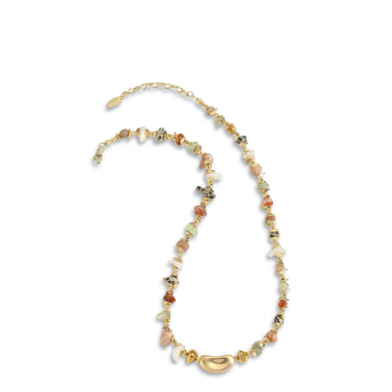 Yannick Multi Color Natural Stone Necklace