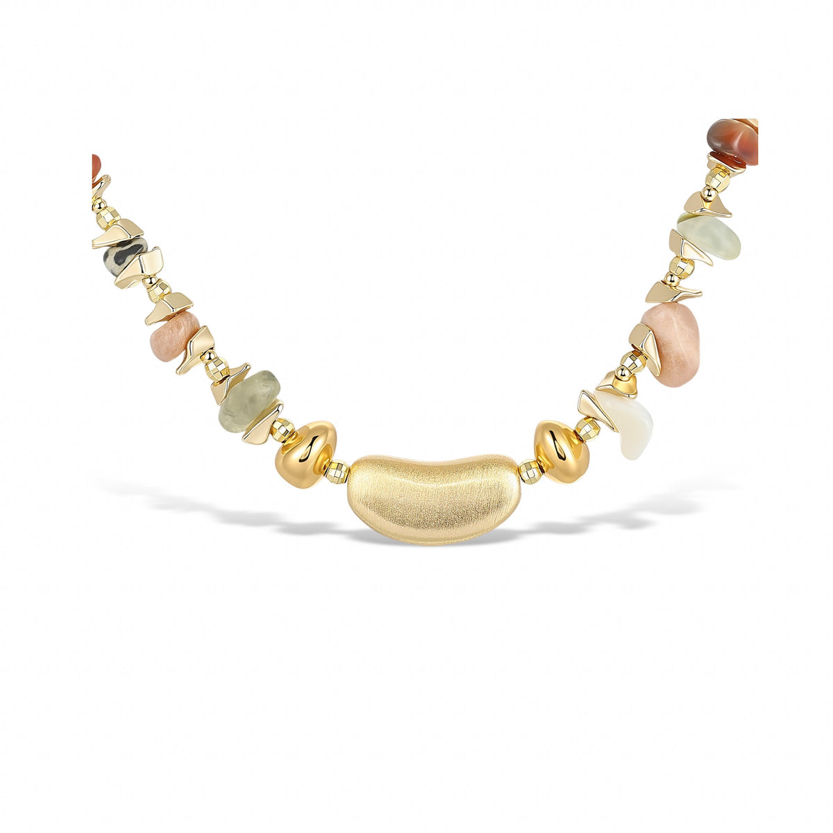 Yannick Multi Color Natural Stone Necklace