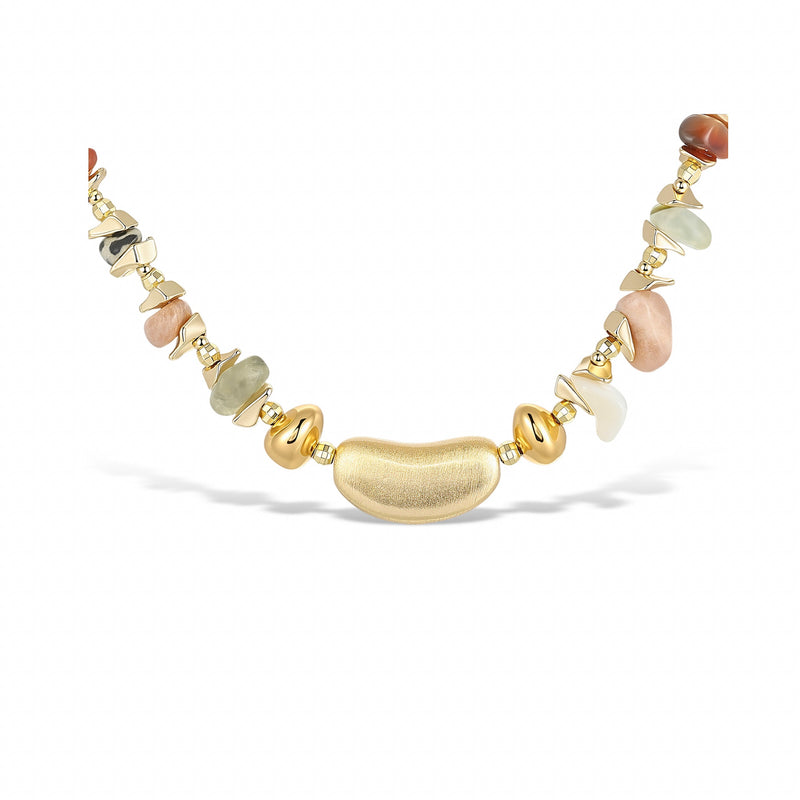 Yannick Multi Color Natural Stone Necklace