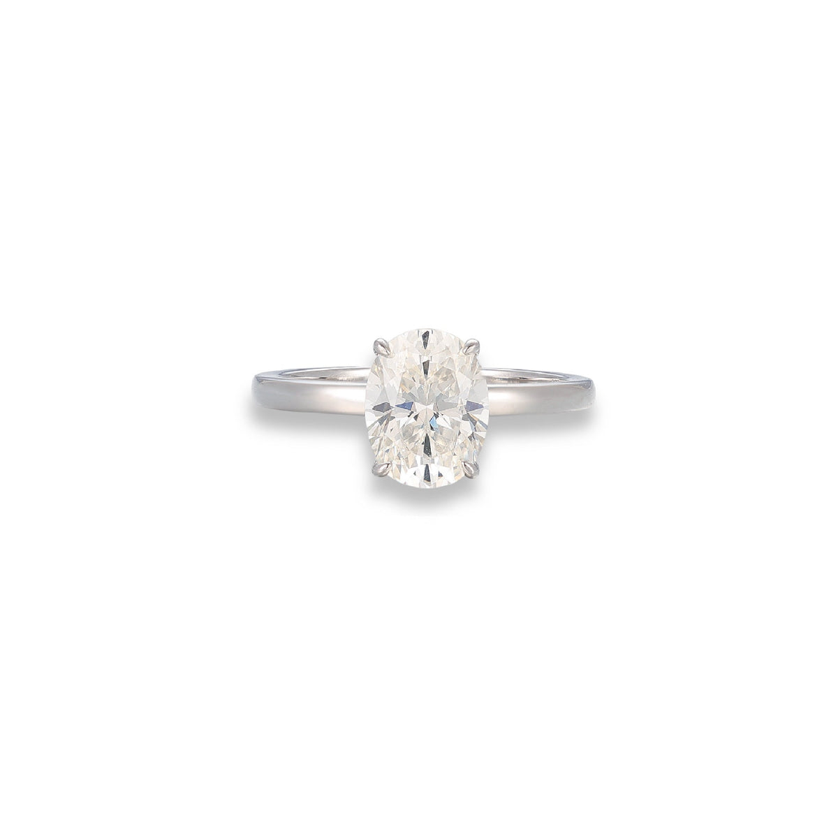 Yasmin White Oval Teardrop Ring Set