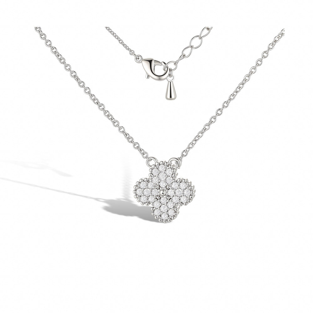 Yasmine White Clover Necklace