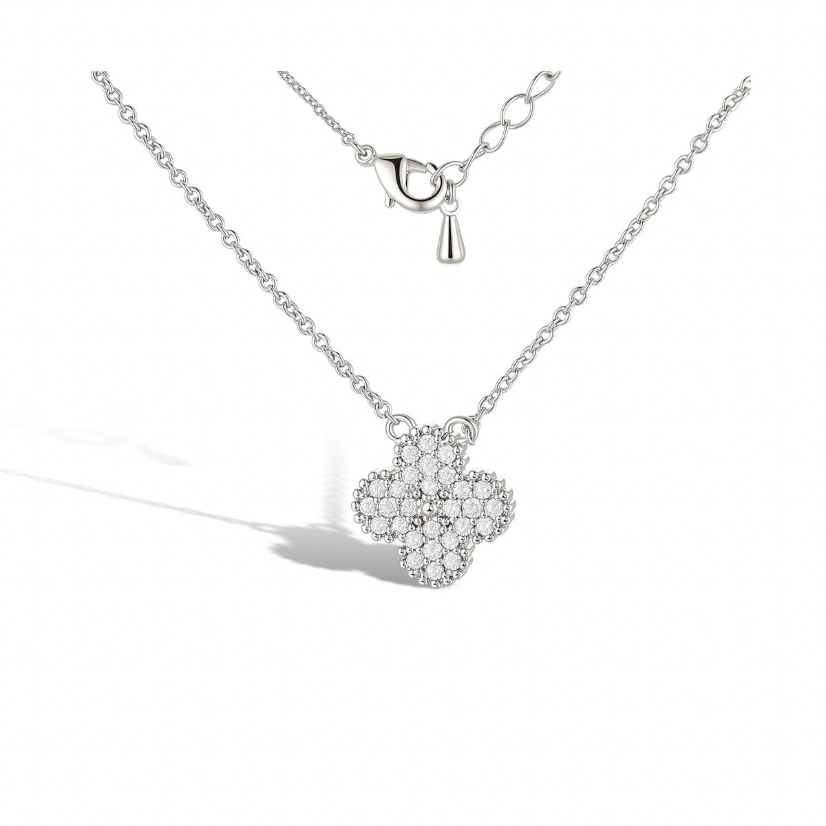Yasmine White Clover Necklace