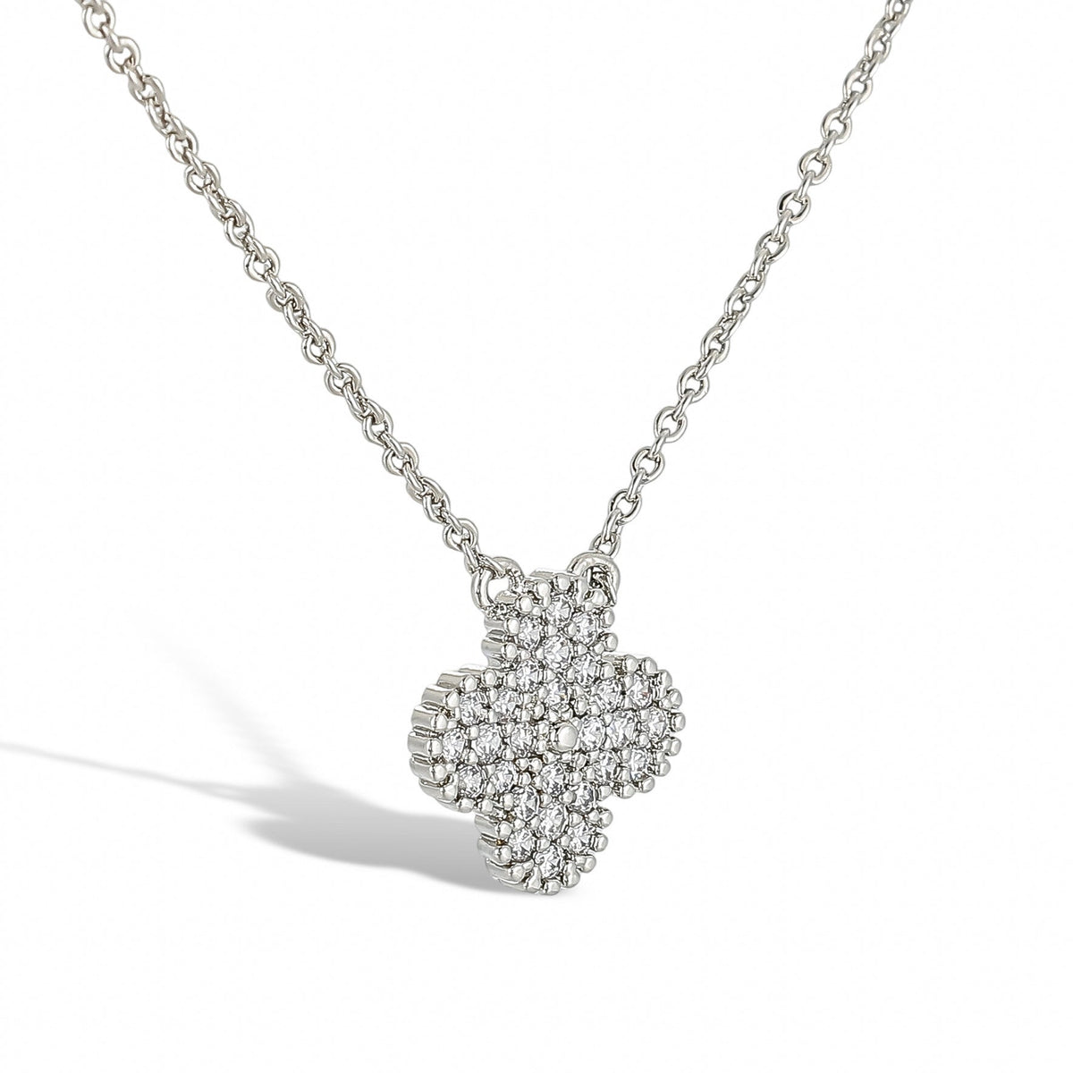 Yasmine White Clover Necklace