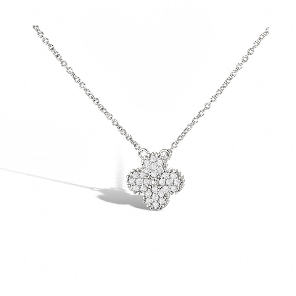 Yasmine White Clover Necklace