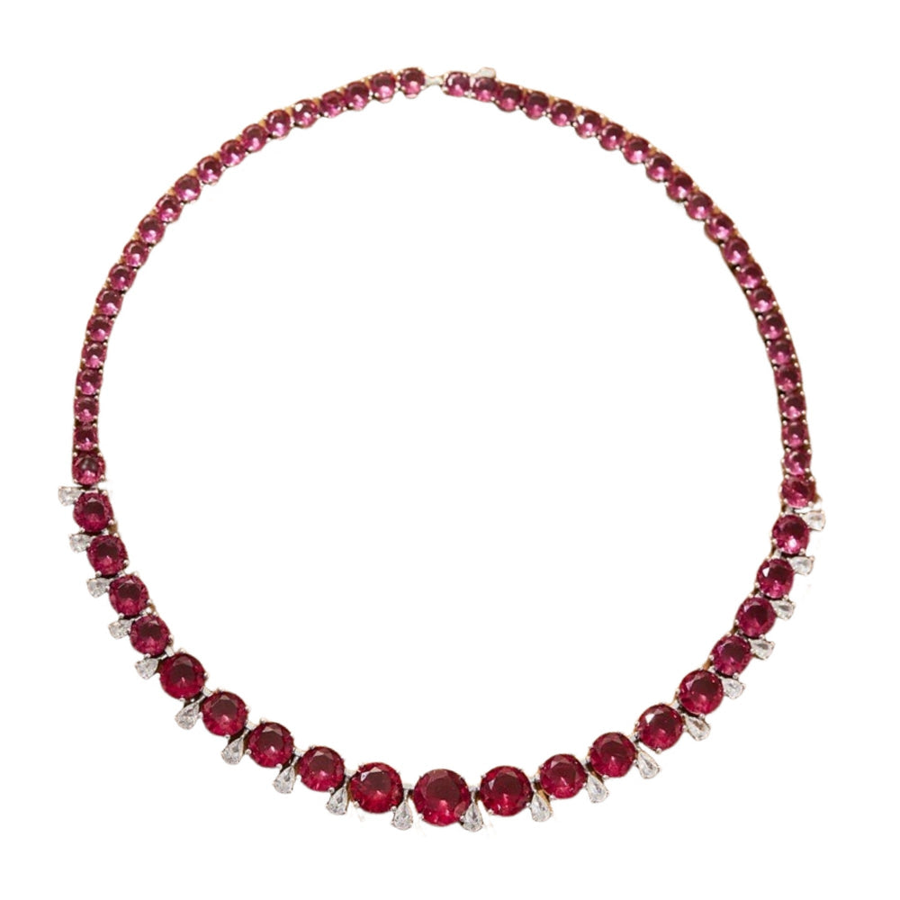 Ydralind Round Teardrop Choker Necklace
