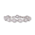 Yolina Silver Cushion Tennis Bacelet