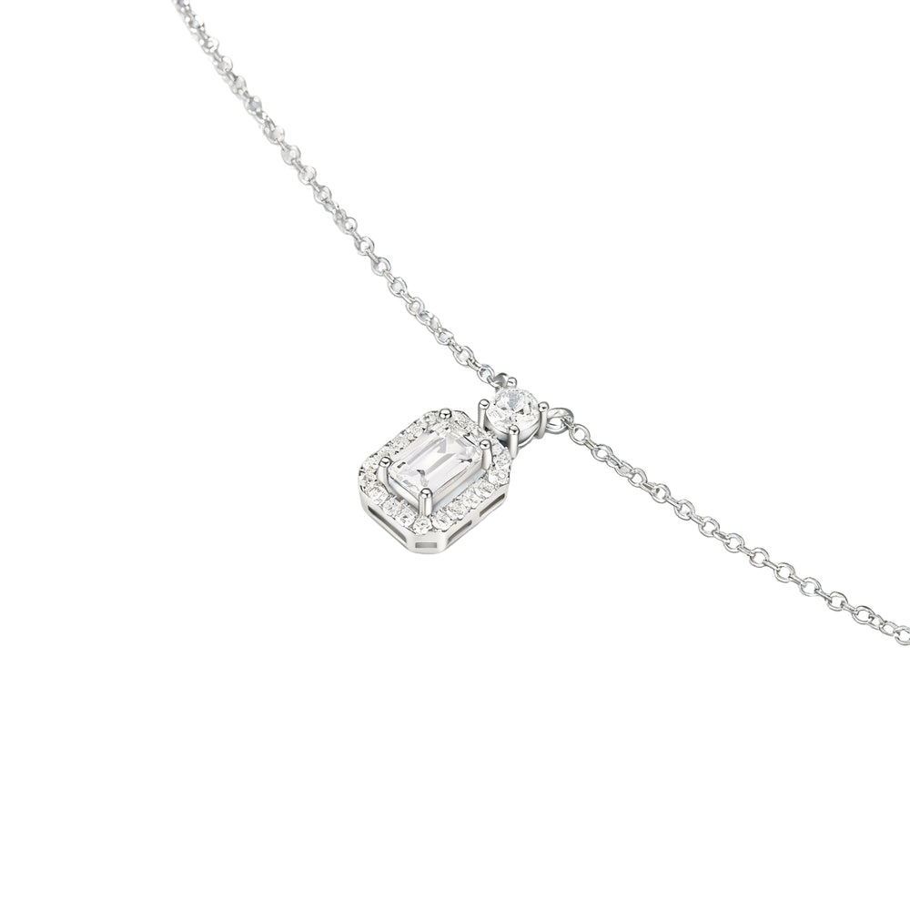 Zadie Rectangle White Necklace