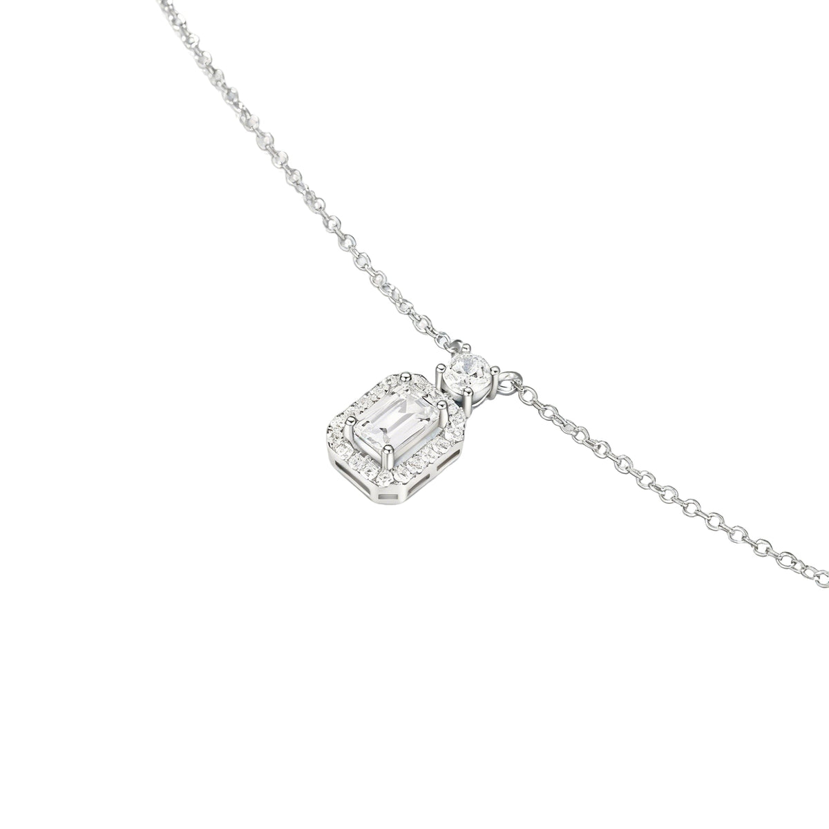 Zadie Rectangle White Necklace