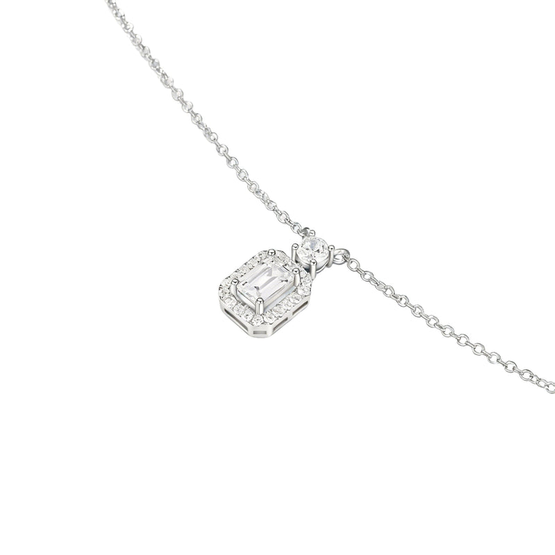 Zadie Rectangle White Necklace