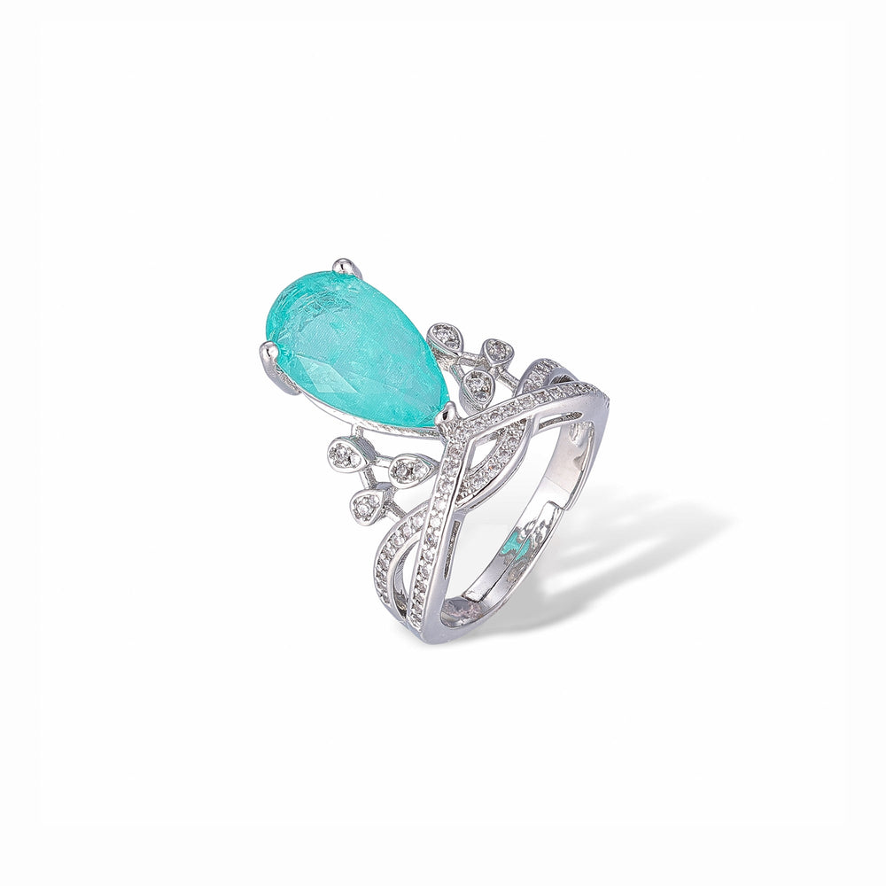 Zelda Blue Teardrop Ring