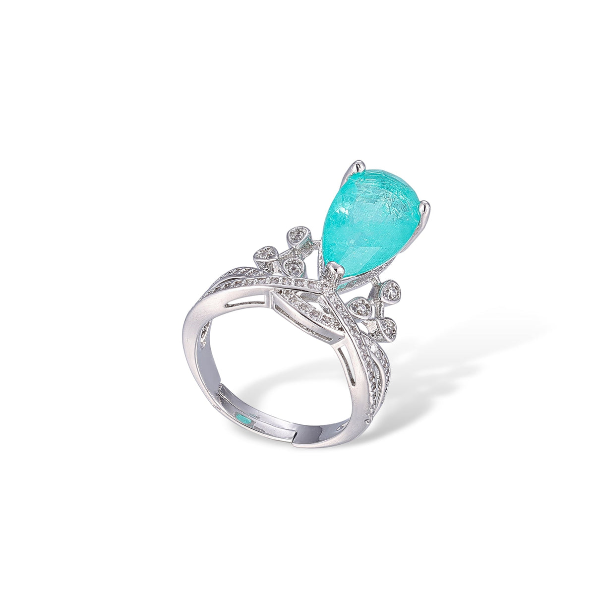 Zelda Blue Teardrop Ring