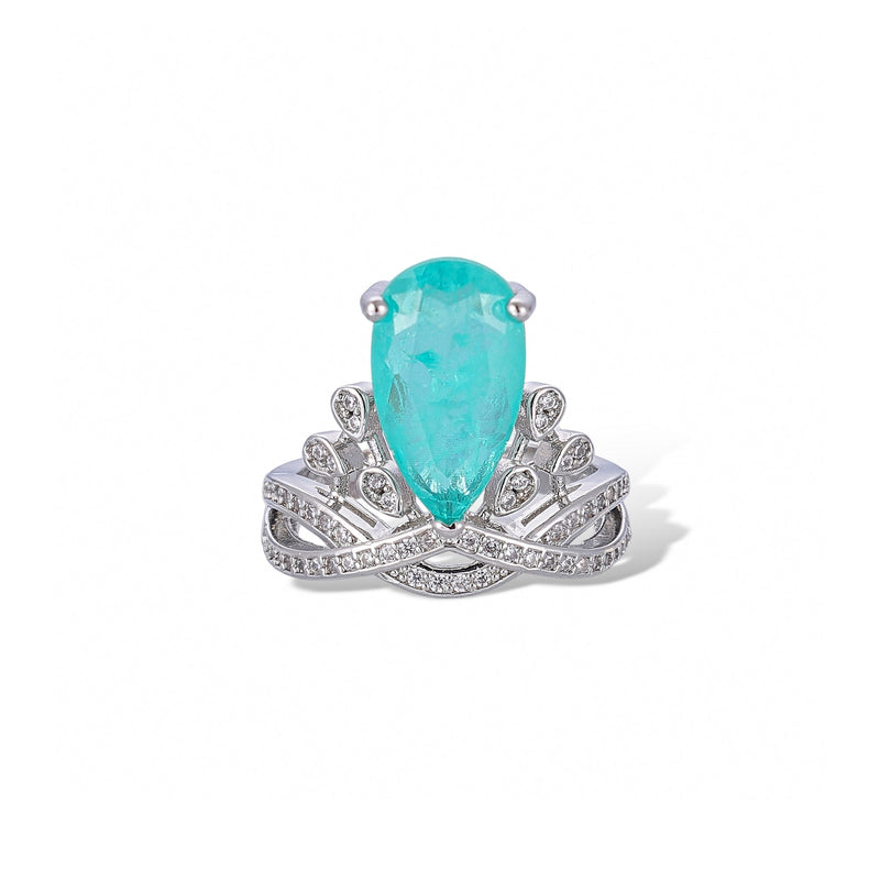 Zelda Blue Teardrop Ring