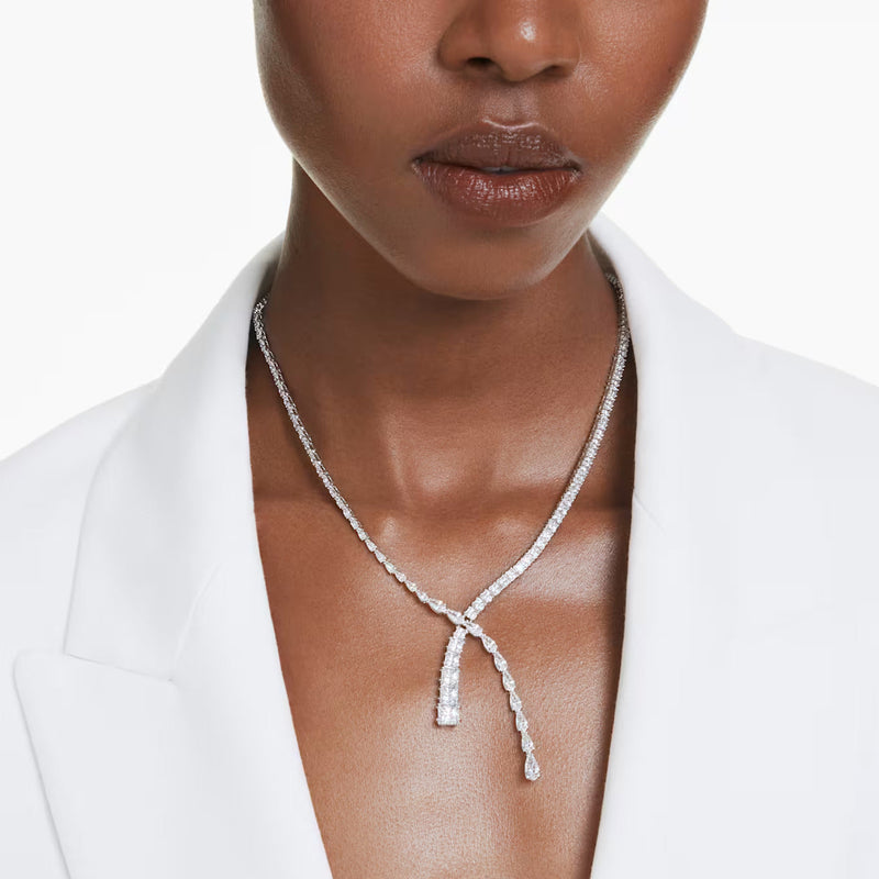 Zenzi Silver X shape Necklace