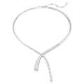 Zenzi Silver X shape Necklace