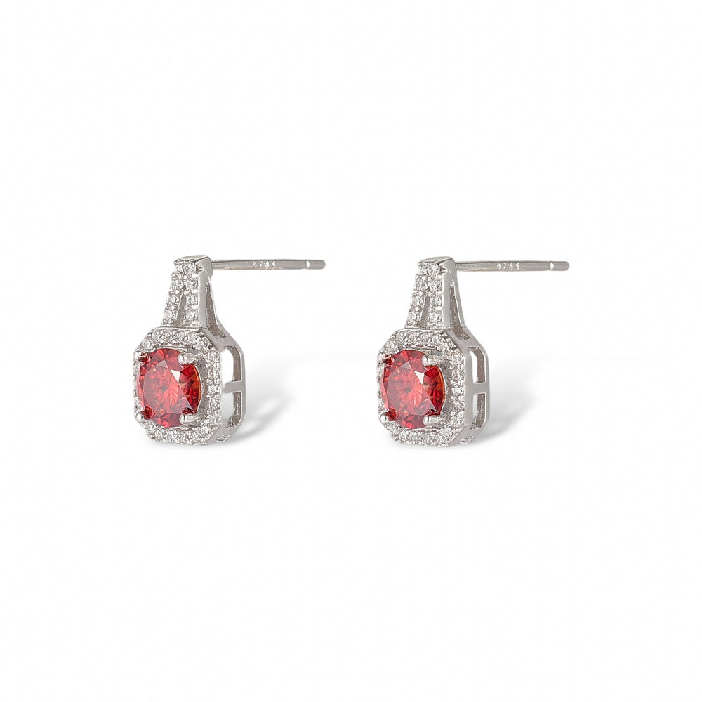 Zéphyrine Ruby Round Necklace Set