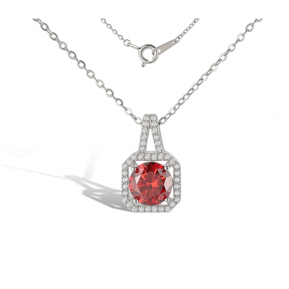Zéphyrine Ruby Round Necklace Set