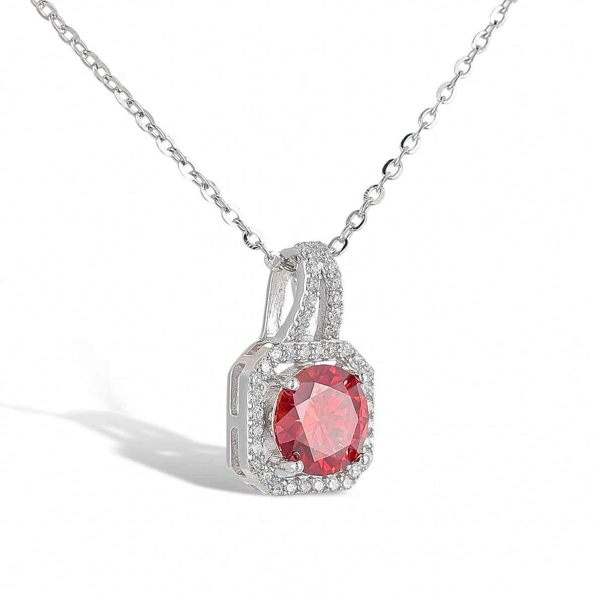 Zéphyrine Ruby Round Necklace Set