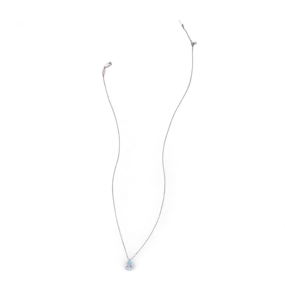 Zigrun Blue Teardrop Necklace