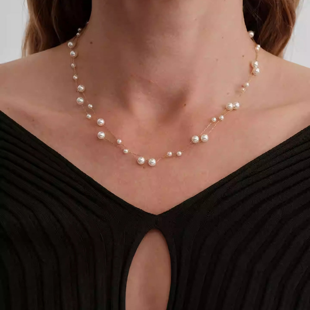 Katrin White Pearl Necklace