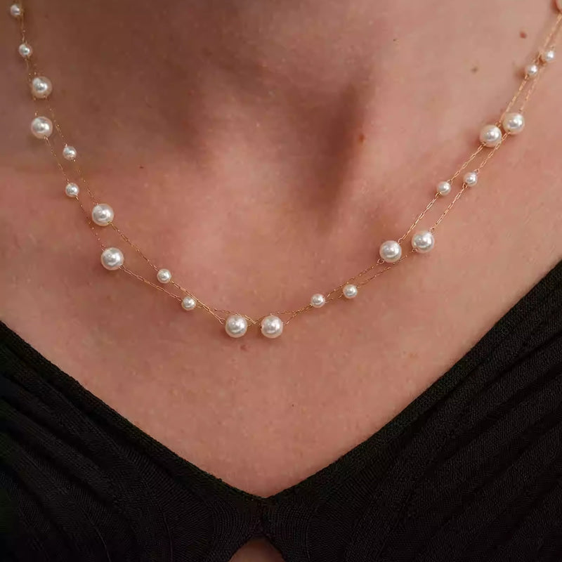 Katrin White Pearl Necklace