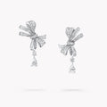 Stylisé White Butterfly Stud Earrings